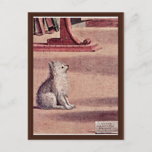 Vision des hl. Augustinus, Detail von Carpaccio Vi Postkarte