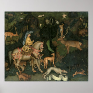 Vision des hl. Eustachius, c.1438-42 Poster