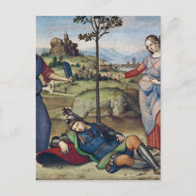 Vision eines Ritters, c.1504 Postkarte (Vorderseite)