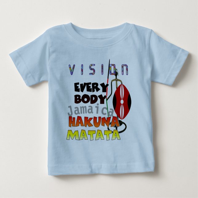 Vision Everybody Jamaica Hakuna Matata Baby T-shirt (Vorderseite)
