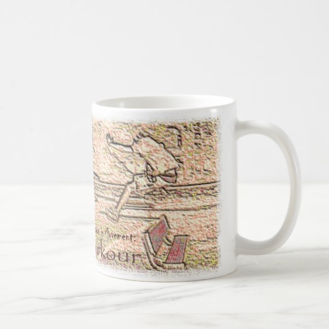 Vision in der Bewegung: Parkour Tasse (Rechts)