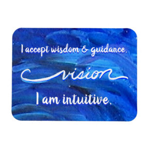 "Vision" Indigo Eye Chakra Inspirierend Wörter Ma Magnet