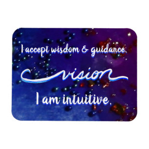 "Vision" Indigo Eye Chakra Inspirierend Wörter Mag Magnet