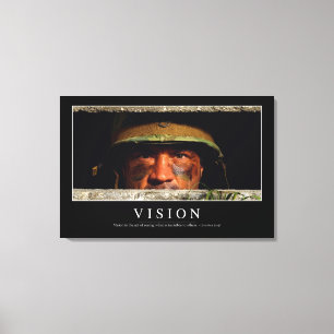 Vision: Inspirierend Zitat Leinwanddruck