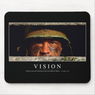 Vision: Inspirierend Zitat Mousepad