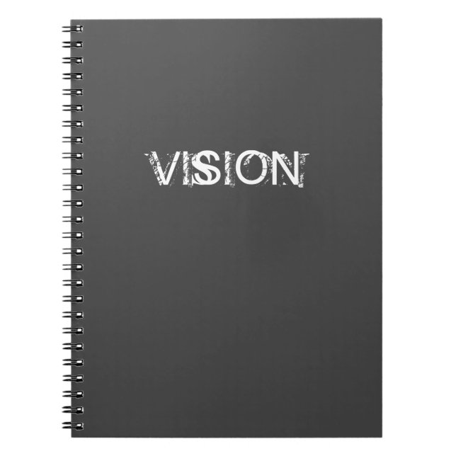 Vision Notebook oder Journal Notizblock (Vorderseite)