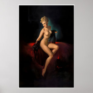 Vision of Beauty Vintage Style Elvgren Pin-Up-Girl Poster
