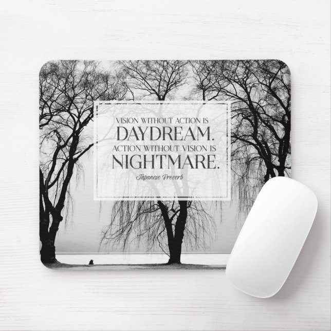 Vision ohne Aktion Mousepad (Mit Mouse)