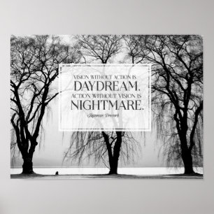 Vision ohne Aktion Poster