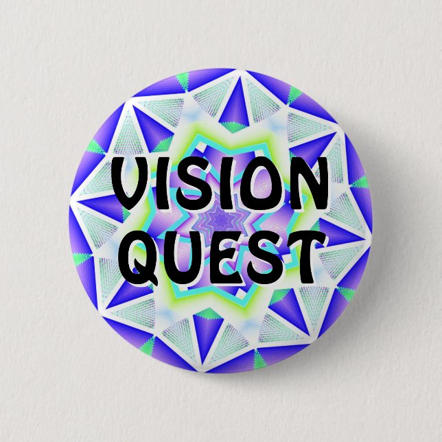 VISION QUEST (Ändern Sie die Wörter) Button (Vorderseite)