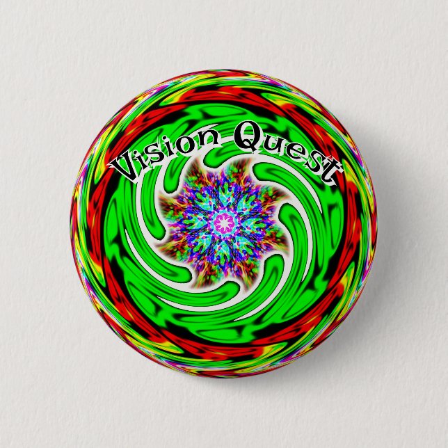 Vision Quest (Sie können die Wörter ändern) Button (Vorderseite)