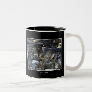 Vision Quest Wolf Geschenke Zweifarbige Tasse