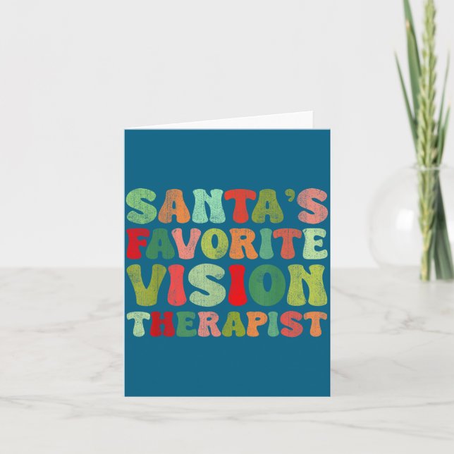 Vision Santa Therapist Favorite Life Karte (Vorderseite)