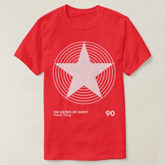 Vision Sisters of Mercy Minimalistisch Artwork T-Shirt (Design vorne)