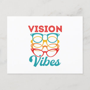 Vision Vibes Optometrisches Optometrie Personal Op Postkarte