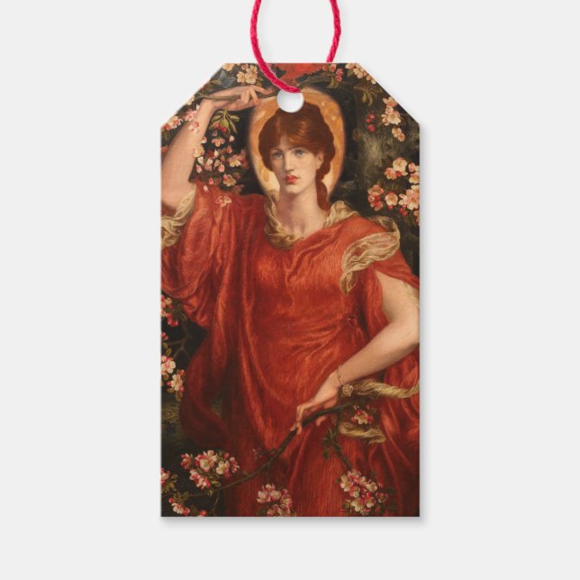 Vision von Fiammetta (von Dante Gabriel Rossetti) Geschenkanhänger (Vorderseite)