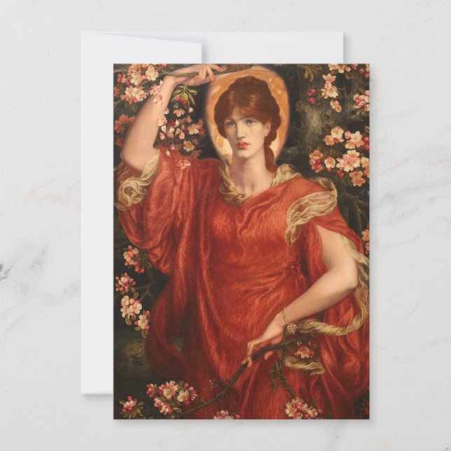 Vision von Fiammetta (von Dante Gabriel Rossetti) Karte (Vorderseite)