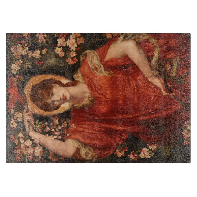 Vision von Fiammetta (von Dante Gabriel Rossetti) Schneidebrett (Vorderseite)