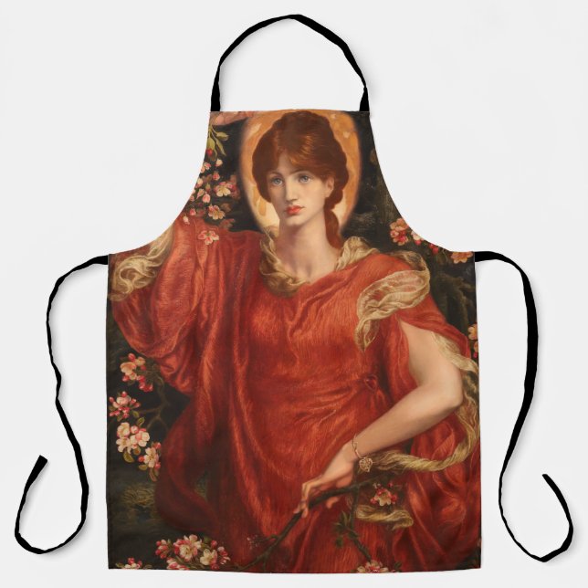 Vision von Fiammetta (von Dante Gabriel Rossetti) Schürze (Vorderseite)