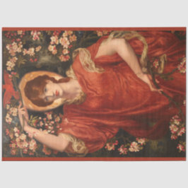 Vision von Fiammetta (von Dante Gabriel Rossetti) Seidenpapier