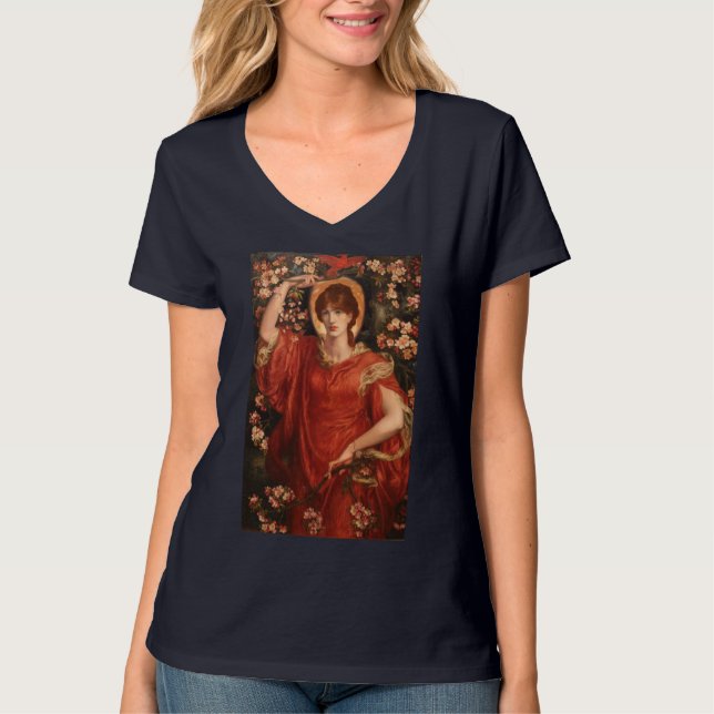Vision von Fiammetta (von Dante Gabriel Rossetti) T-Shirt (Vorderseite)