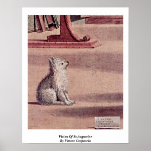 Vision von St. Augustine von Vittore Carpaccio Poster