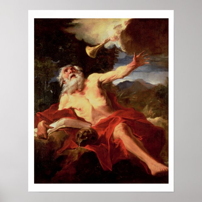 Vision von St. Jerome Poster (Vorne)