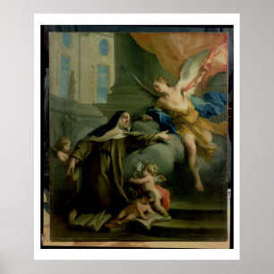 Vision von St. Teresa Poster