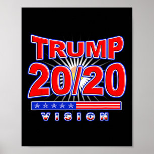 Vision Wiederwahl Trump Zum Präsidenten Wahl Poster