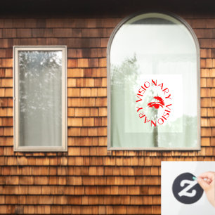 Visionär Fensteraufkleber
