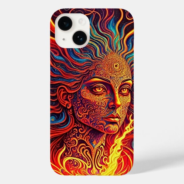 Visionär Mädchen mit dritter Augenpastel Psychedel Case-Mate iPhone Hülle (Rückseite)