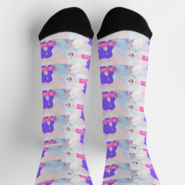 Visionäre Archetyp Muster Socken – Rebellischer St