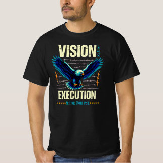 Visionäre Ausführung Inspirierender Adler Grafik T-Shirt
