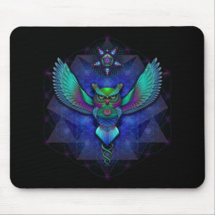 Visionäre Eule Mousepad