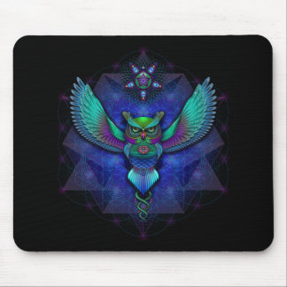 Visionäre Eule Mousepad
