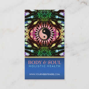 Visionäre Forest YinYang NewAge Business Cards Visitenkarte