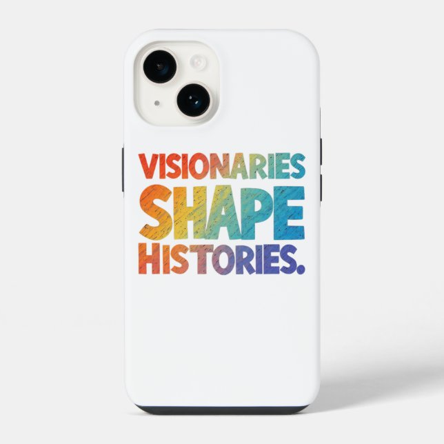 Visionäre gestalten Geschichte iPhone Hülle (Rückseite)