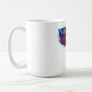 Visionäre sehen darüber hinaus. – Minimal Inspirie Kaffeetasse