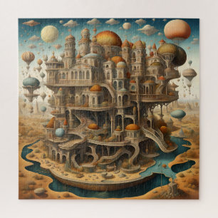 Visionäre Stadt Gebäude Puzzle