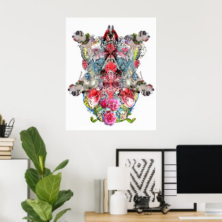 Visionäre surrealistische Kunst | Symmetrische Fan Poster