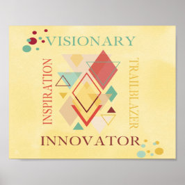 Visionary Trailblazer Innovator Inspiration Poster