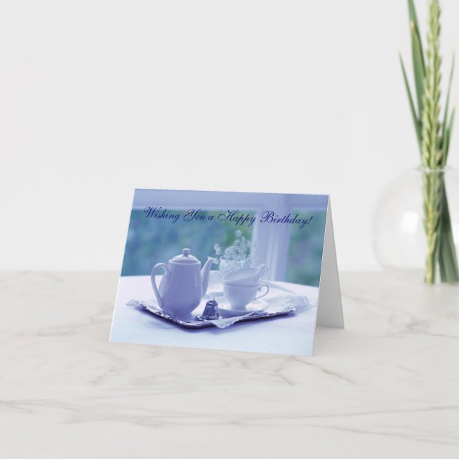 Visionen der Blue Birthday Card Karte (Vorderseite)