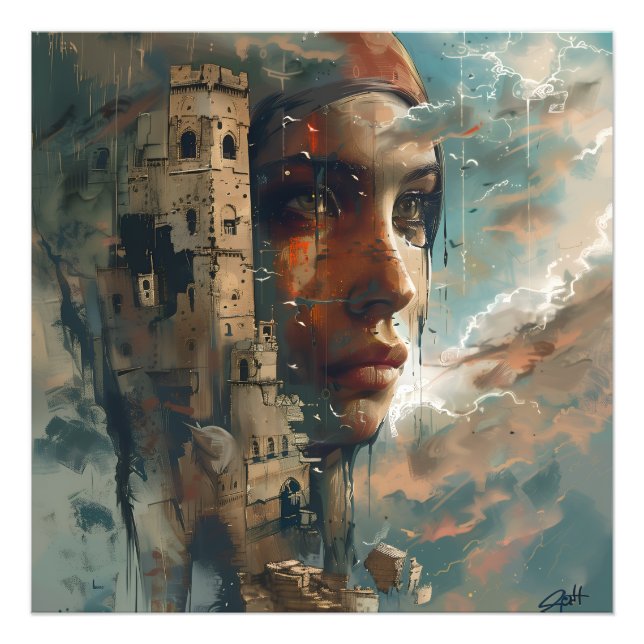 Visionen der Zeit - Verstärkte Erinnerungen Drucke (Vorne)