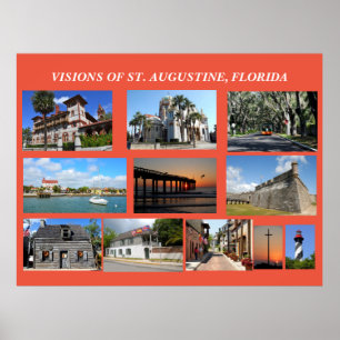 Visionen des historischen St. Augustine, Florida Poster