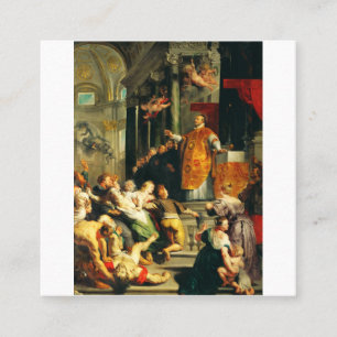 Visionen des Ignatius von Peter Paul Rubens Quadratische Visitenkarte