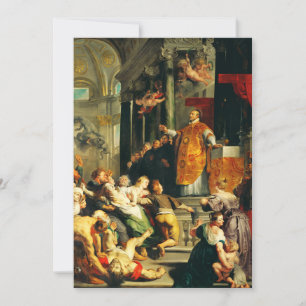 Visionen von Ignatius von Peter Paul Rubens Dankeskarte
