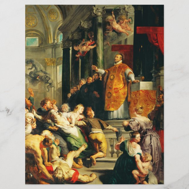 Visionen von Ignatius von Peter Paul Rubens Flyer (Vorne)