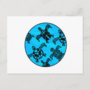 Visionen von Schildkröten Postkarte
