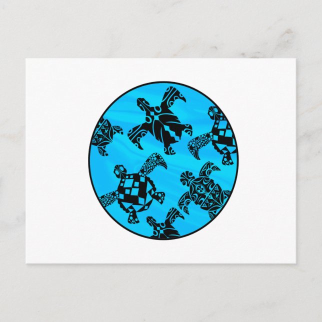 Visionen von Schildkröten Postkarte (Vorderseite)