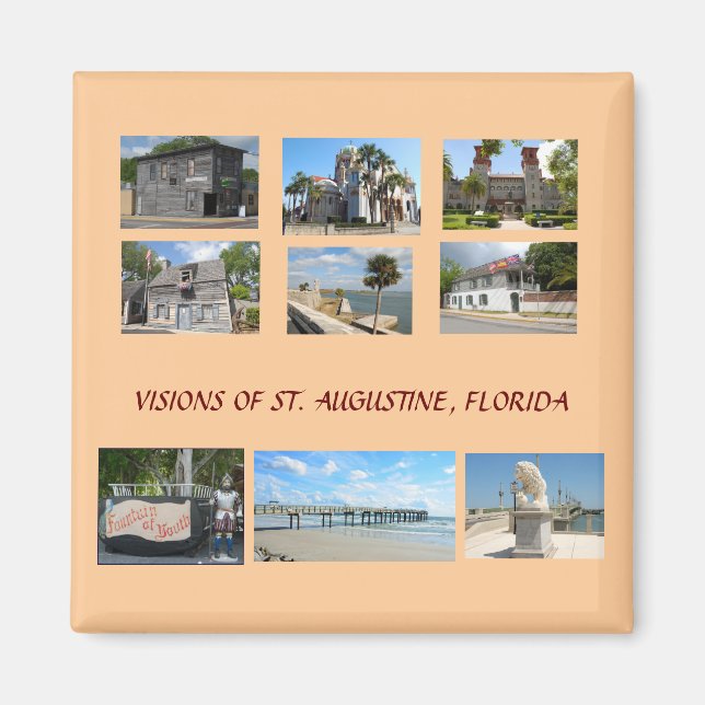 Visionen von St. Augustine, Florida Magnet (Vorne)